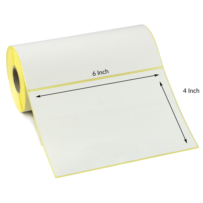 6x4 Inch Direct Thermal Labels - Peelable Adhesive