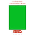 Green (Pantone Green) A4 Sheet Labels, 1 Label per Sheet. (199.6mm x 289.1mm). Matt Paper / Permanent adhesive.
