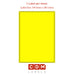 Pantone Yellow, A4 Sheet Labels, 1 Label per Sheet. (199.6mm x 289.1mm). Matt Paper / Permanent adhesive.