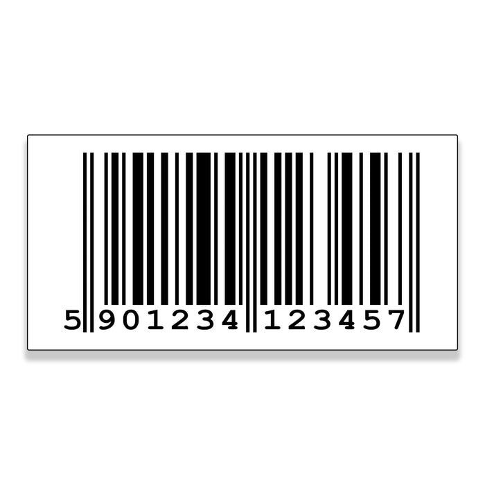 EAN-13 Printed Barcode Labels - 1000 Roll.