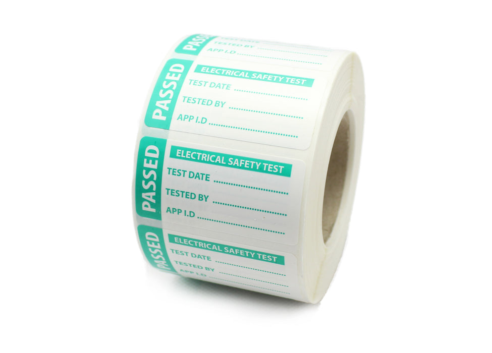 4th Edition Pat Test Label - Passed - 50 x 25mm