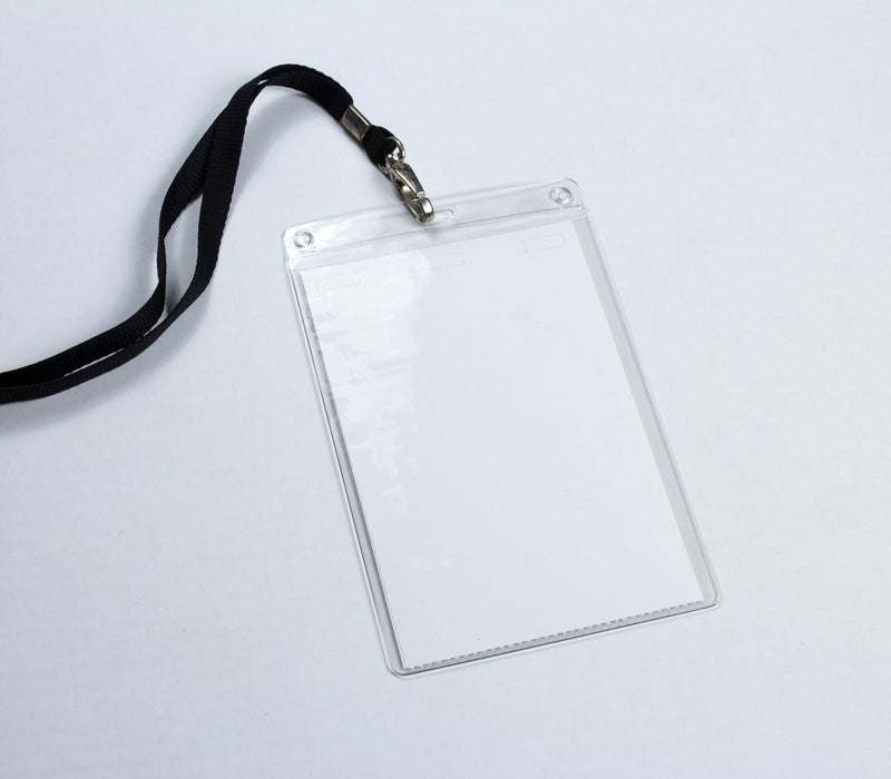 4" x 6" PVC Vertical Event Badge pouches.