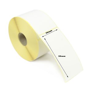 50 x 99mm Thermal Transfer Labels, Permanent Adhesive. 8 Rolls of 1,500 - 12,000 Labels.
