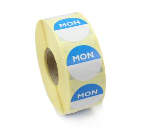 Monday Day Dot Food labels / stickers.
