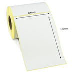 100 x 152mm Direct Thermal Labels - Permanent Adhesive