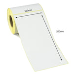 100 x 200mm Direct Thermal Labels - Permanent Adhesive