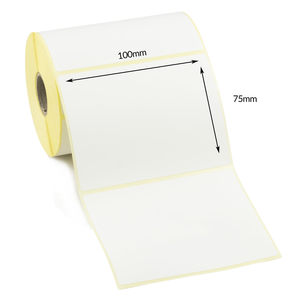 100 x 75mm Direct Thermal Labels - Peelable Adhesive — CDM Labels Ltd