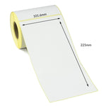 101.6 x 225mm Perforated Direct Thermal Labels - Freezer Grade Adhesive