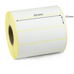 101.6 x 25.4mm Direct Thermal Labels - Permanent Adhesive