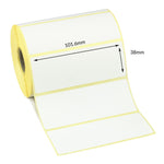 101.6 x 38mm Direct Thermal Labels - Permanent Adhesive