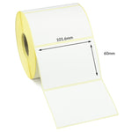 101.6 x 60mm Direct Thermal Labels - Permanent Adhesive