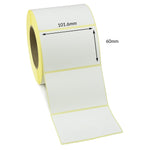 101.6 x 60mm Direct Thermal Labels - Permanent Adhesive