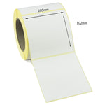 105 x 102mm Direct Thermal Labels - Peelable Adhesive