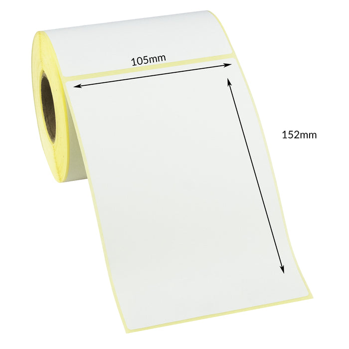 105 x 152mm Direct Thermal Labels - Permanent Adhesive