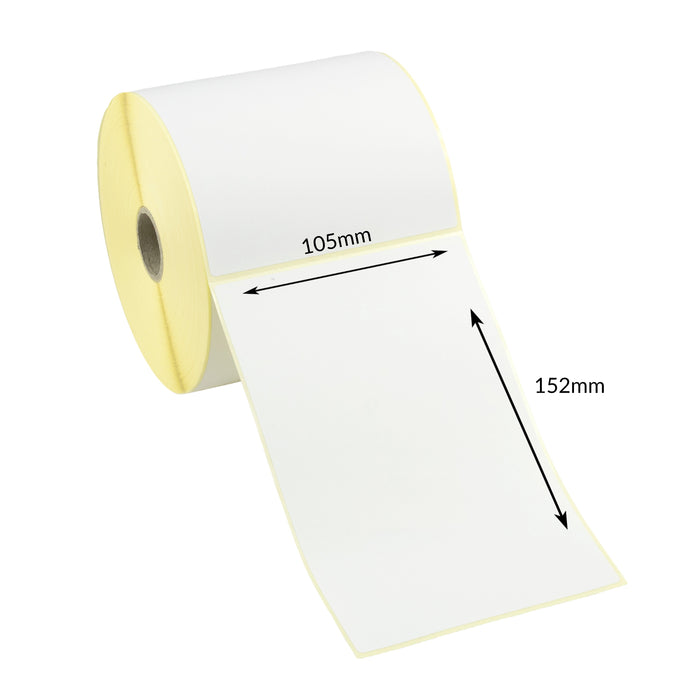 105 x 152mm Direct Thermal Labels - Permanent Adhesive