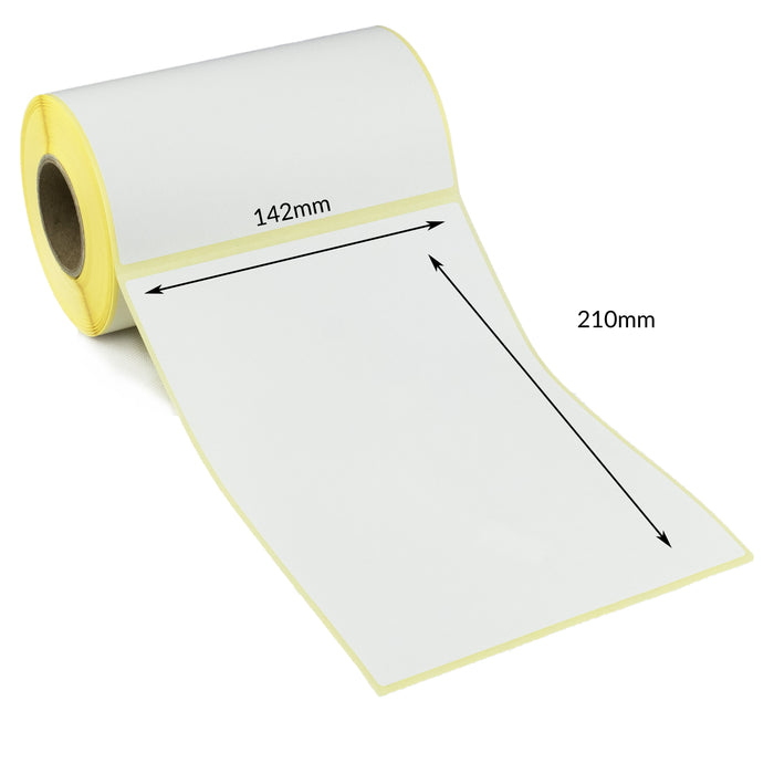 142 x 210mm Direct Thermal Top Coated Labels - Freezer Grade Adhesive