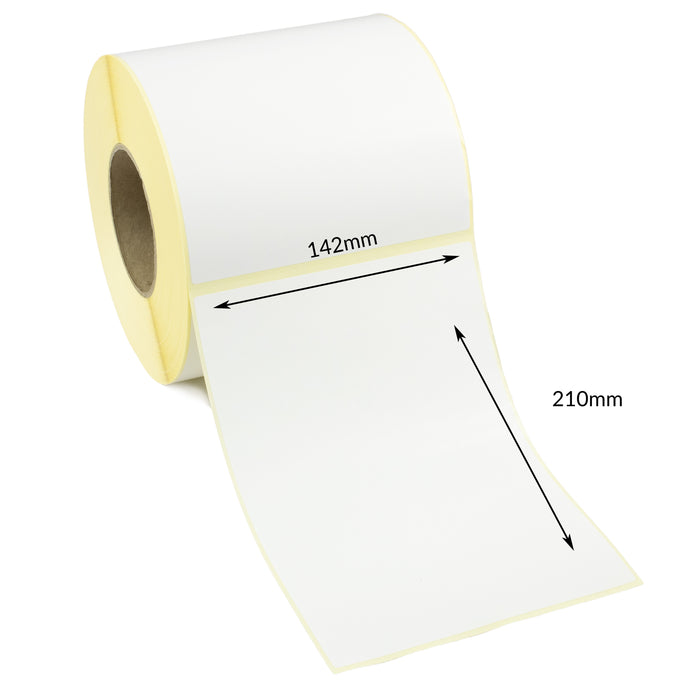 142 x 210mm Direct Thermal Labels - Permanent Adhesive