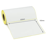 152 x 102mm Direct Thermal Labels - Permanent Adhesive
