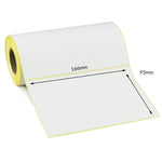 166 x 93mm Direct Thermal Labels - Peelable Adhesive