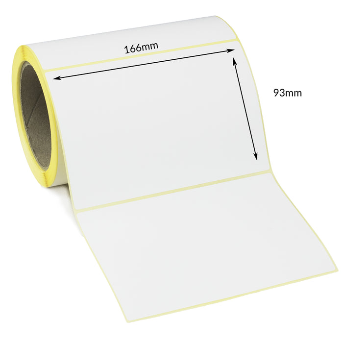 166 x 93mm Direct Thermal Labels - Permanent Adhesive