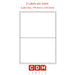 A4 Sheet Labels, 2 Label per Sheet. (199.6mm x 143.5mm). Matt White Paper. Permanent adhesive. Rounded Corners.