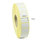 25 x 15mm Direct Thermal Labels - Freezer Grade Adhesive