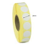 28mm Diameter Direct Thermal Labels - Freezer Grade Adhesive