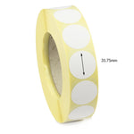 31.75mm Diameter Direct Thermal Labels - Permanent Adhesive