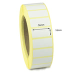 36 x 16mm Direct Thermal Labels - Peelable Adhesive