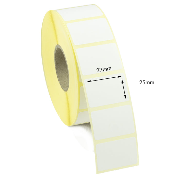 37 x 25mm Direct Thermal Labels - Freezer Grade Adhesive
