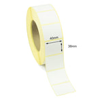 40 x 38mm Direct Thermal Labels - Permanent Adhesive