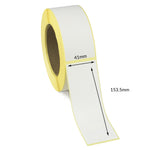 41 x 153.5mm Direct Thermal Labels - Freezer Grade Adhesive