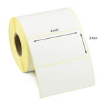 4x2 Inch Direct Thermal Labels - Freezer Grade Adhesive