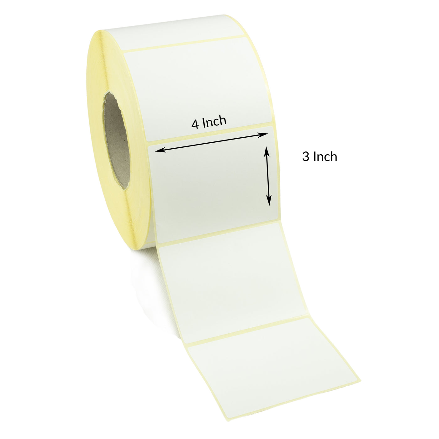 4x3 Inch Direct Thermal Top Coated Labels - Freezer Grade Adhesive ...