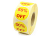 50% Off Promotional Labels - 40mm diameter