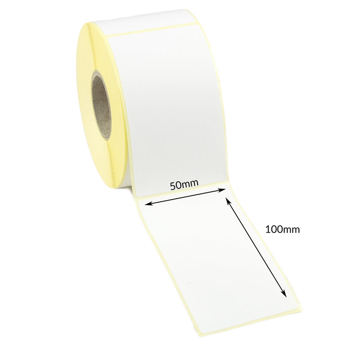 Sticker Label 50x100 50 x 100mm Direct Thermal Top Coated Labels - Permanent Adhesive — CDM ...