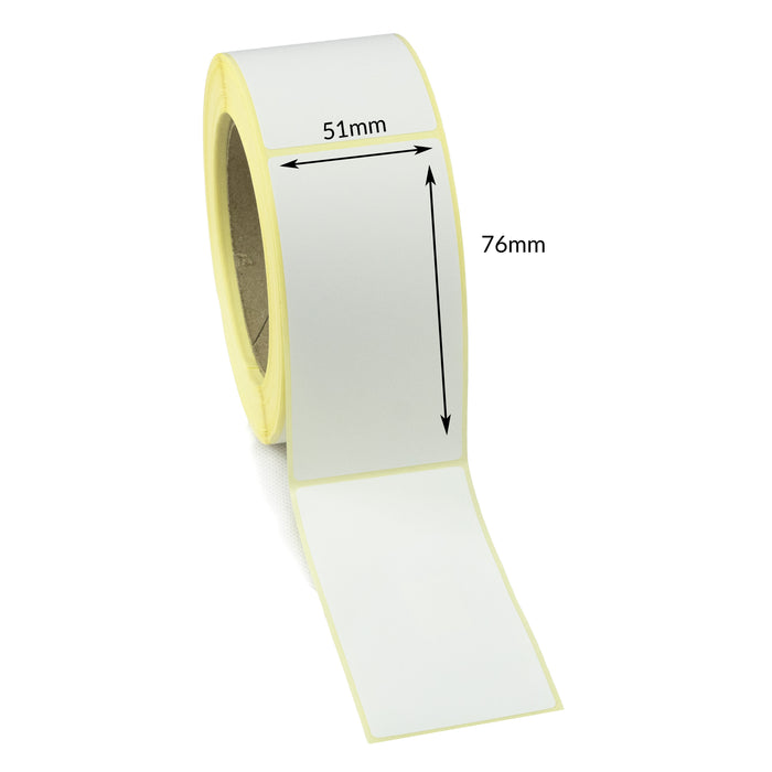 51 x 76mm Direct Thermal Labels - Permanent Adhesive