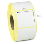 57 x 55mm Direct Thermal Labels - Freezer Grade Adhesive