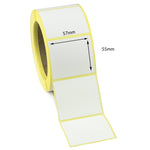57 x 55mm Direct Thermal Labels - Freezer Grade Adhesive