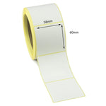 58 x 60mm Direct Thermal Labels - Peelable Adhesive