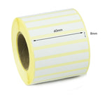 60 x 8mm Direct Thermal Labels - Freezer Grade Adhesive