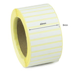 60 x 8mm Direct Thermal Labels - Freezer Grade Adhesive