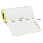 6x4 Inch Direct Thermal Labels - Permanent Adhesive