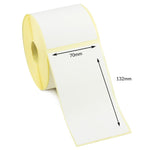 70 x 132mm Direct Thermal Labels - Permanent Adhesive