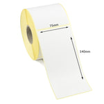 75 x 140mm Direct Thermal Labels - Permanent Adhesive