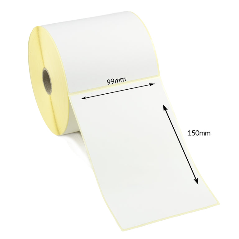 99 x 150mm Direct Thermal Labels - Permanent Adhesive