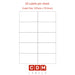 A4 Sheet Labels, 10 Labels per Sheet, Butt Cut (105mm x 59.6mm). Matt White Paper. Permanent adhesive.