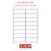 A4 Sheet Labels, 16 Labels per Sheet (99.1mm x 33.9mm). Matt White Paper. Permanent adhesive.