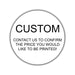 500 x 25mm Diameter, Printed Price Labels. Black Print / White Labels. Permanent adhesive.