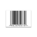 EAN-8 Printed Barcode Labels - 1000 Roll.